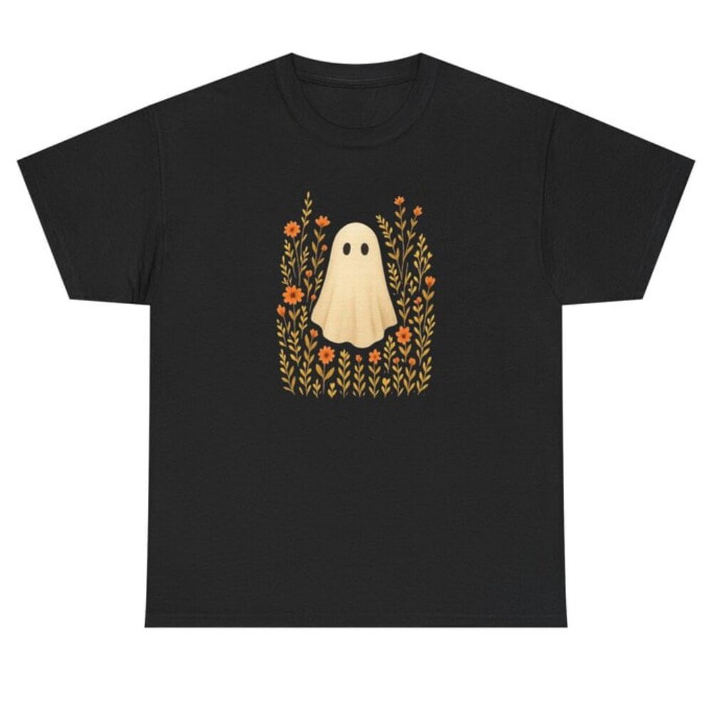 Cute Ghost Halloween Unisex Tee, Spooky Ghost Shirt, Halloween Costume Tee